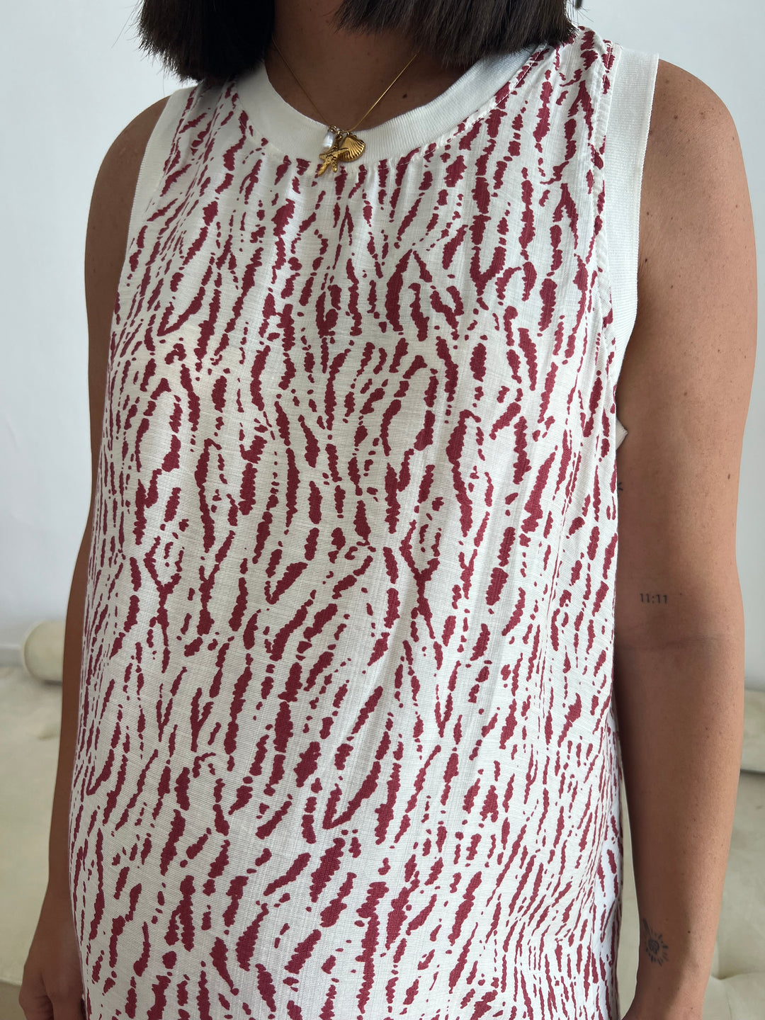 Vestido Evelyn rojo-rosado