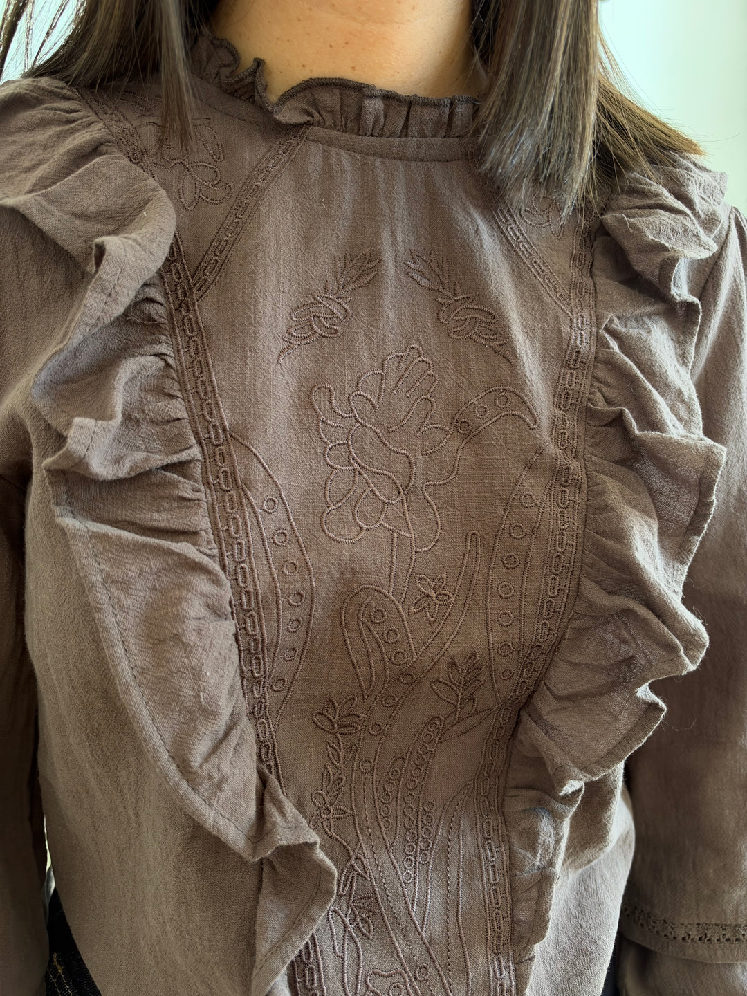 Blusa Alice marrón