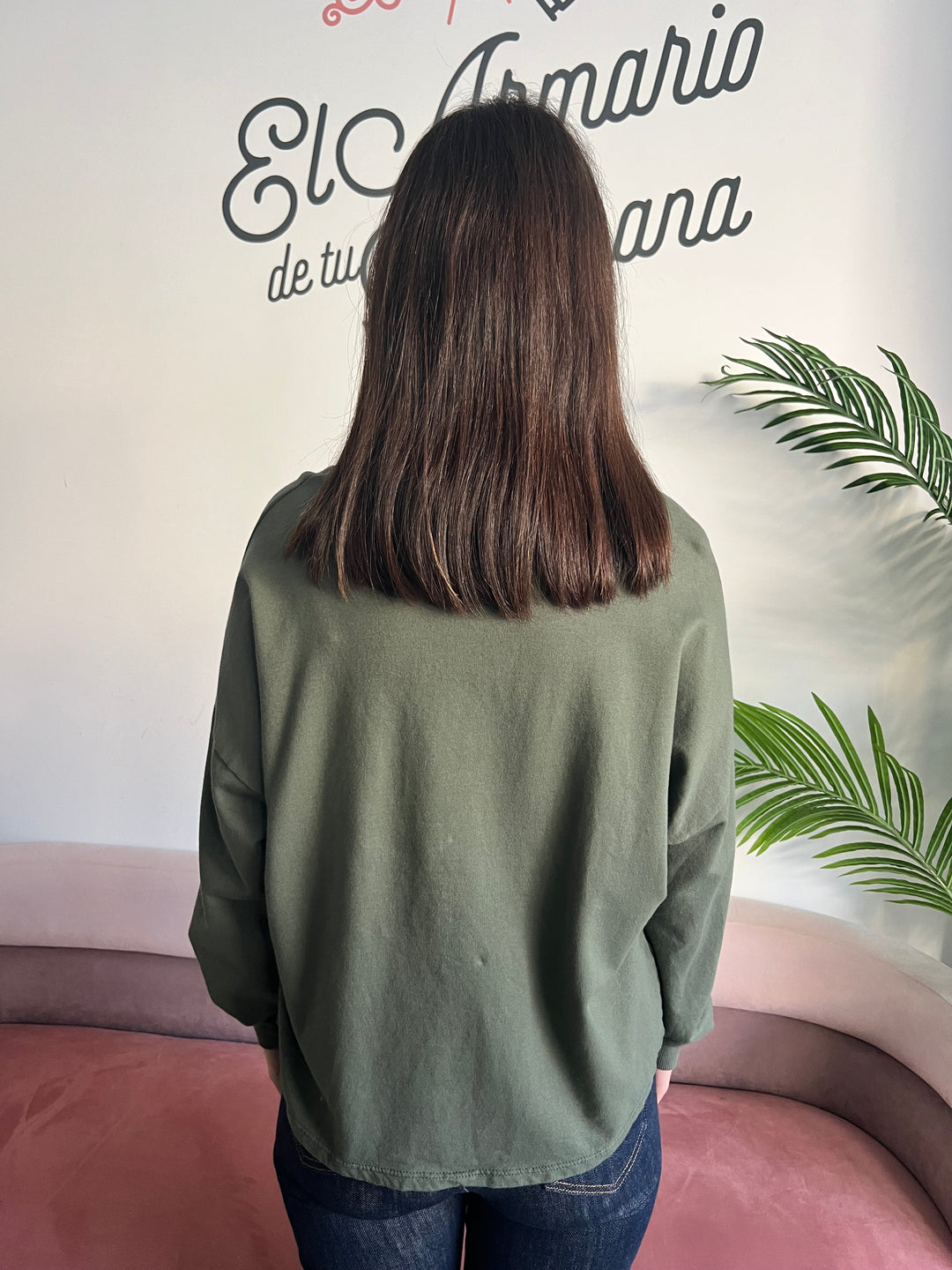 Sudadera Estrella verde militar