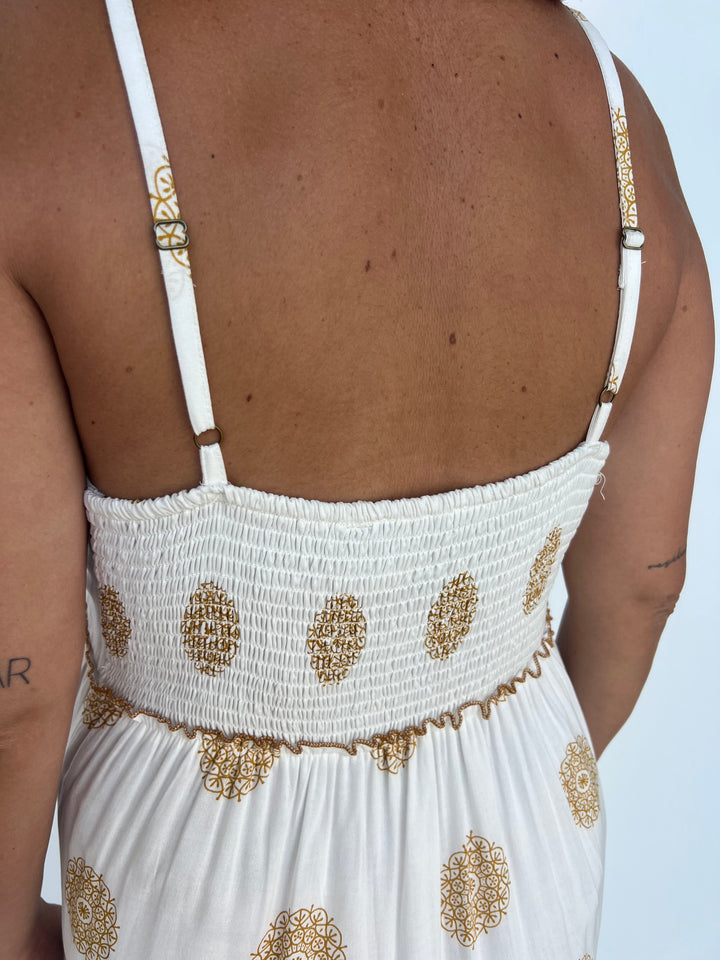 Vestido Paloma camel