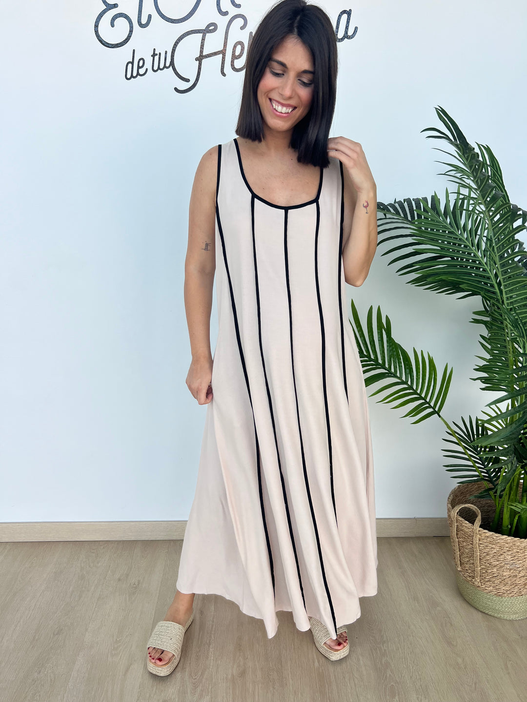 Vestido Woman beige