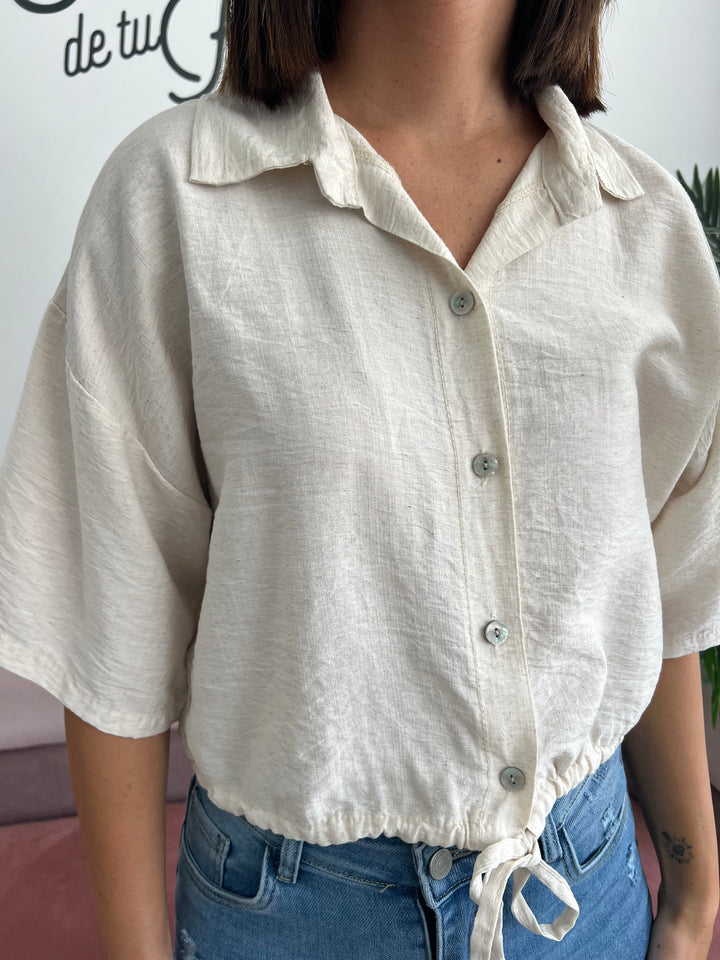Camisa Dania beige