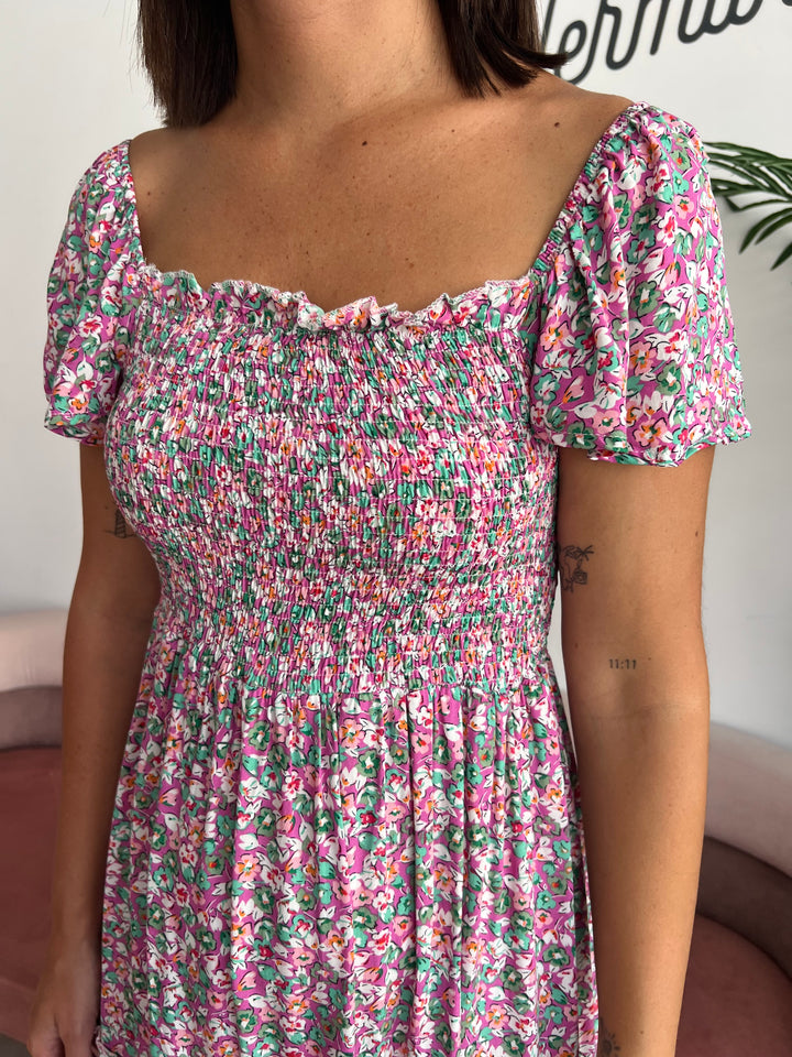 Vestido Nagore rosa