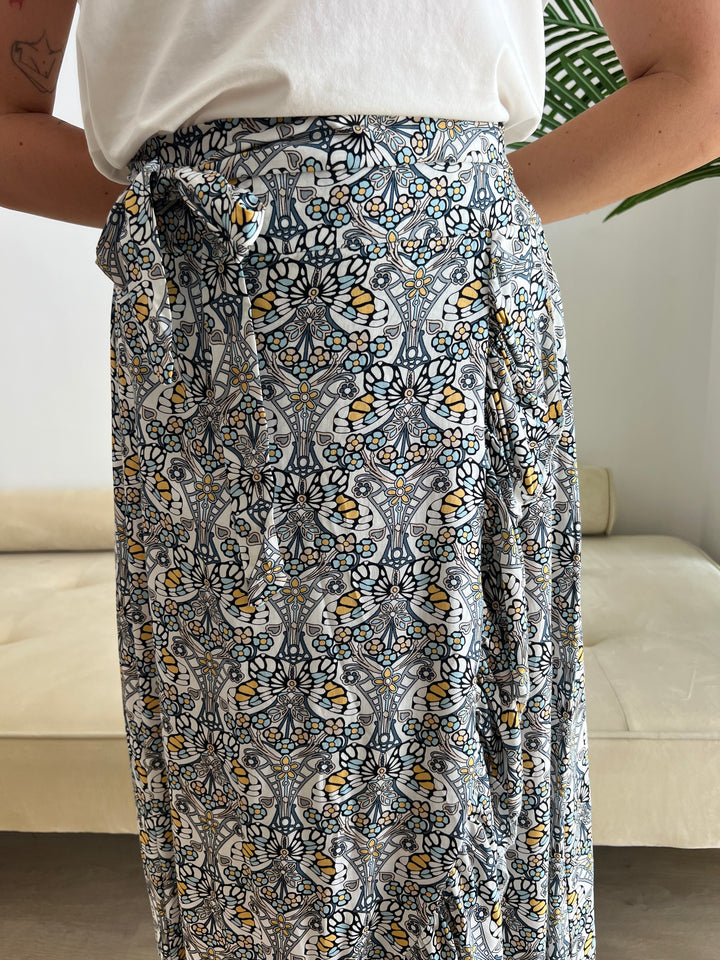 Falda Mariposa blanco