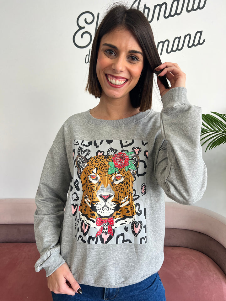Sudadera Tiger gris