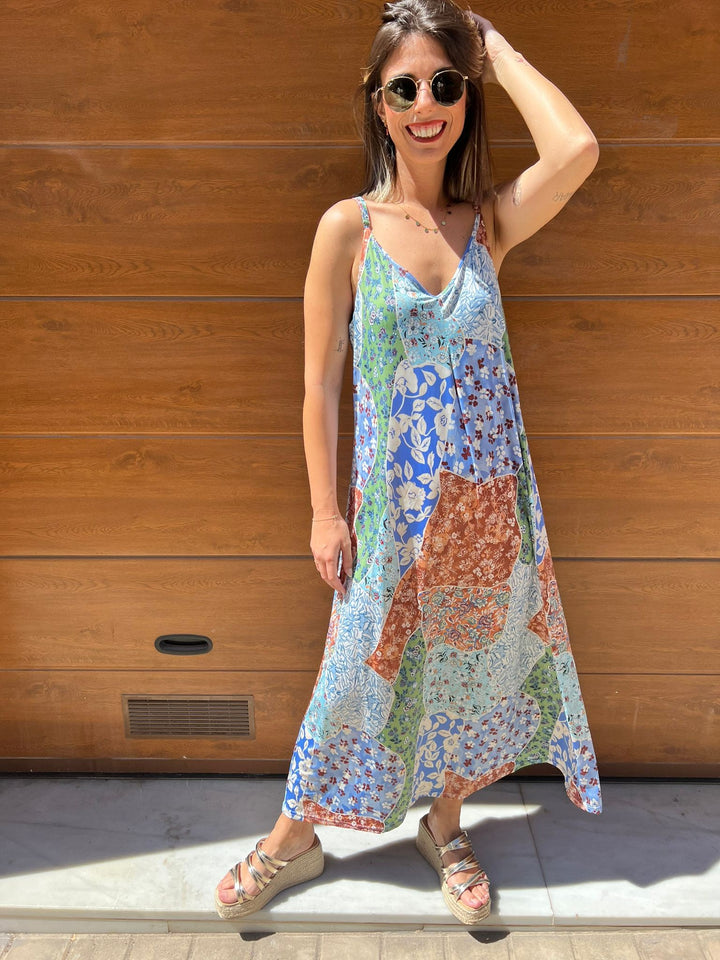 Vestido Aurora azul