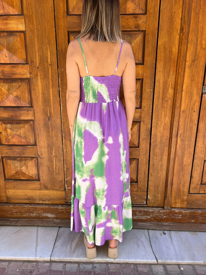 Vestido Tie-Dye morado