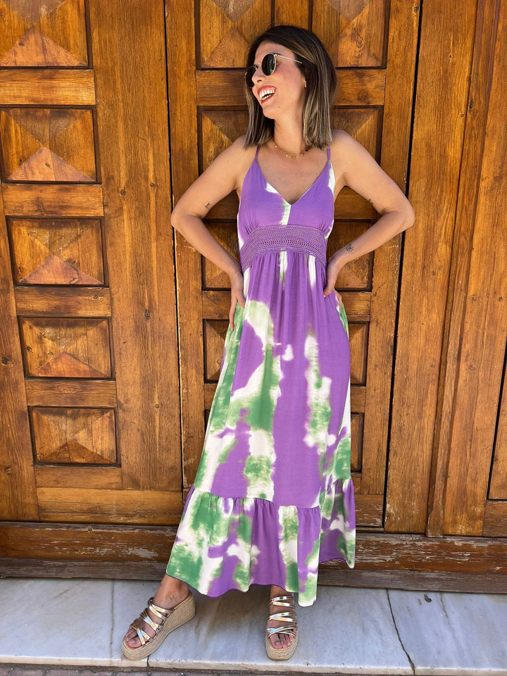 Vestido Tie-Dye morado