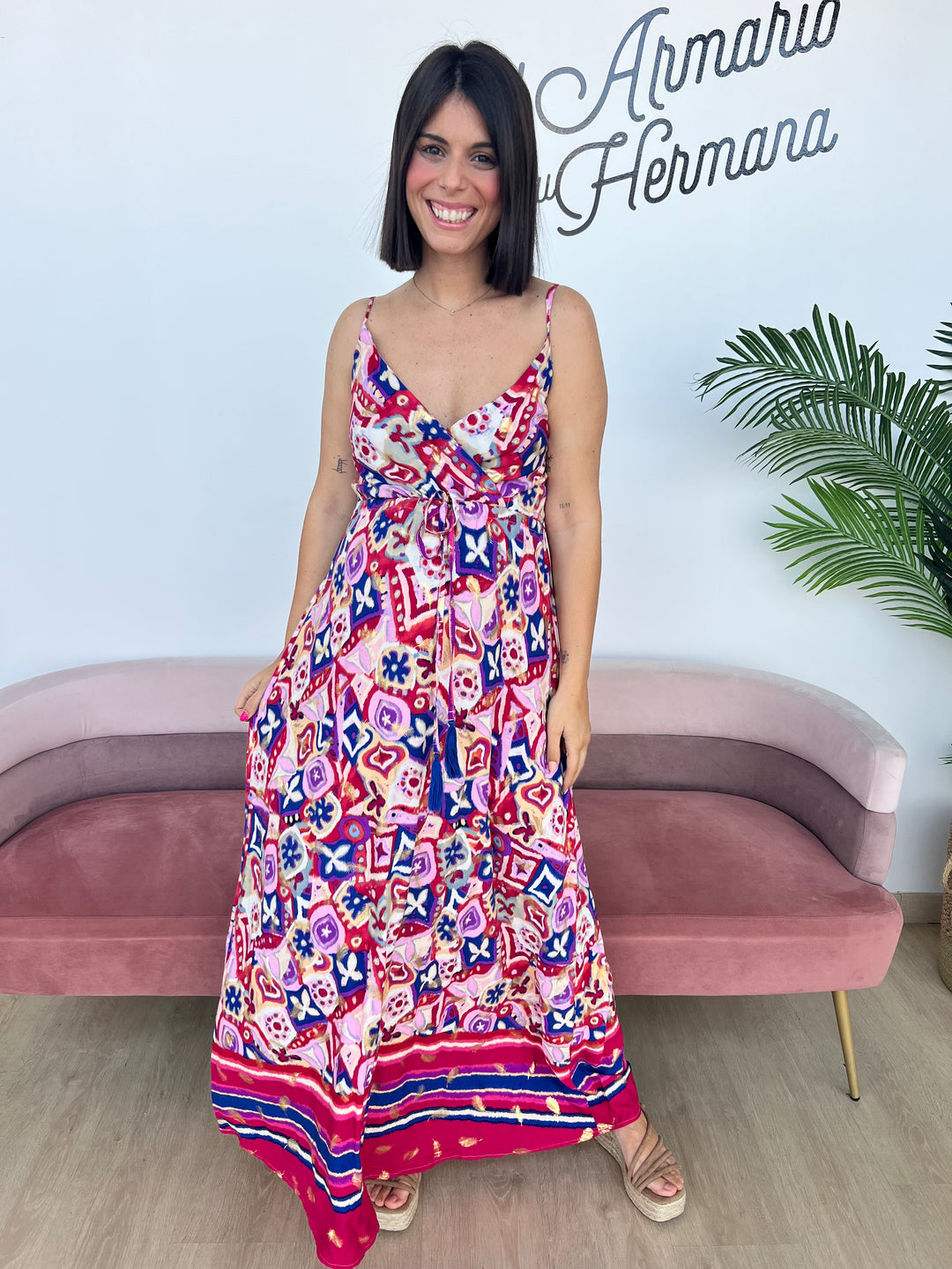 Vestido Maica fucsia