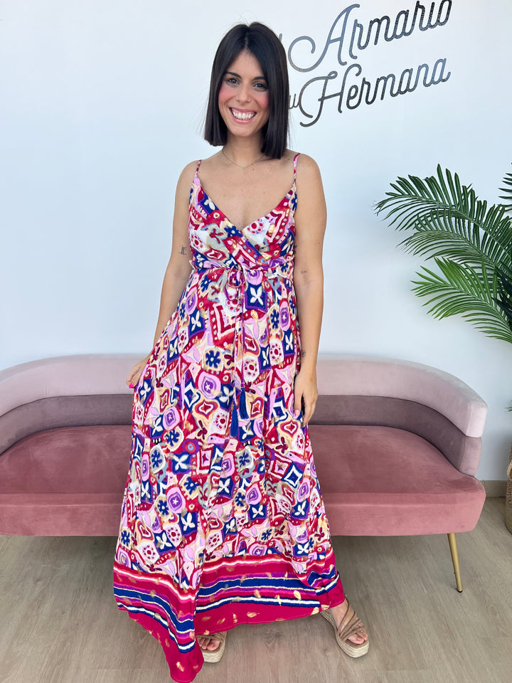 Vestido Maica fucsia