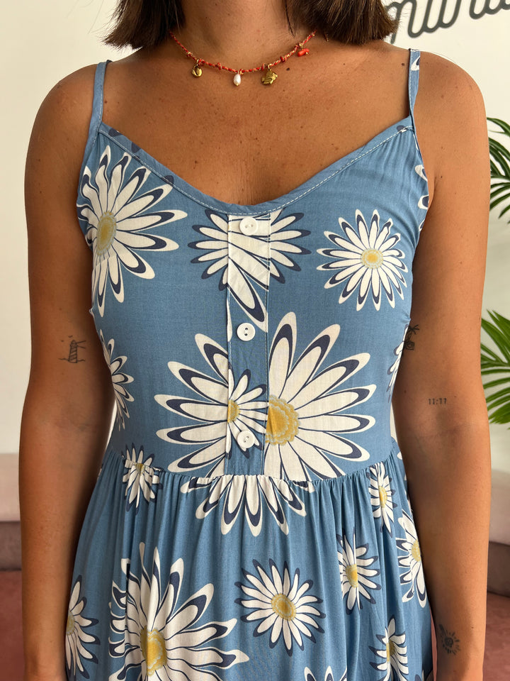 Vestido Margarita azul