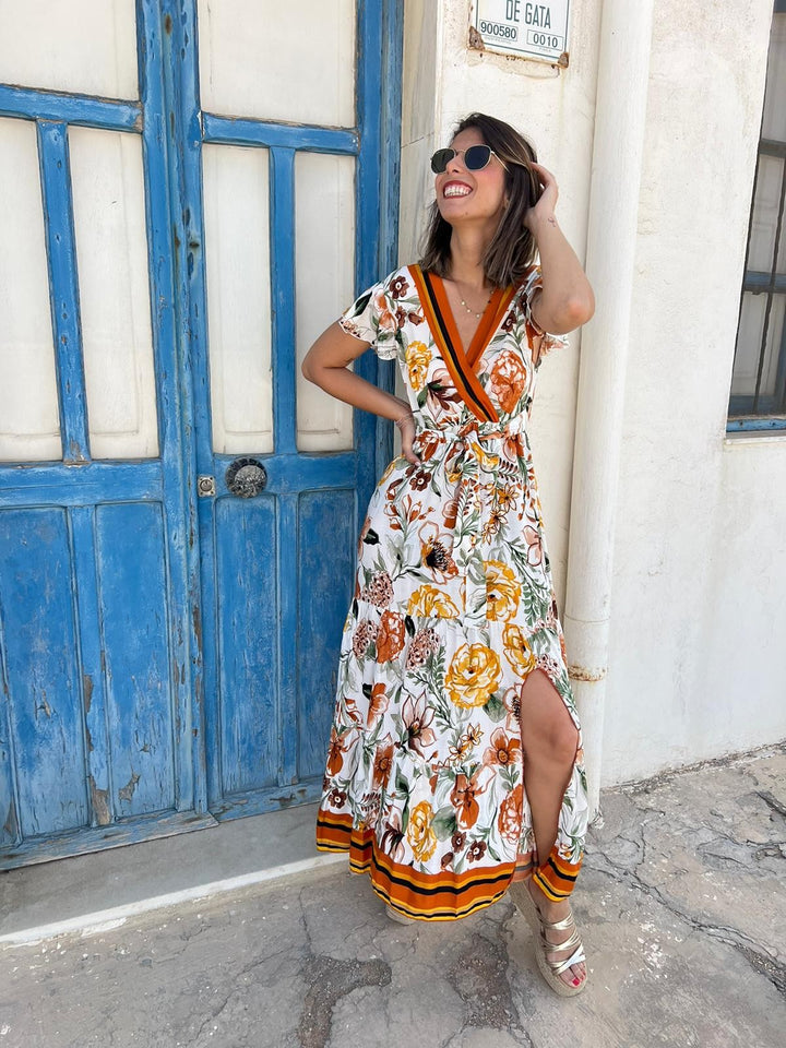 Vestido Pilar naranja