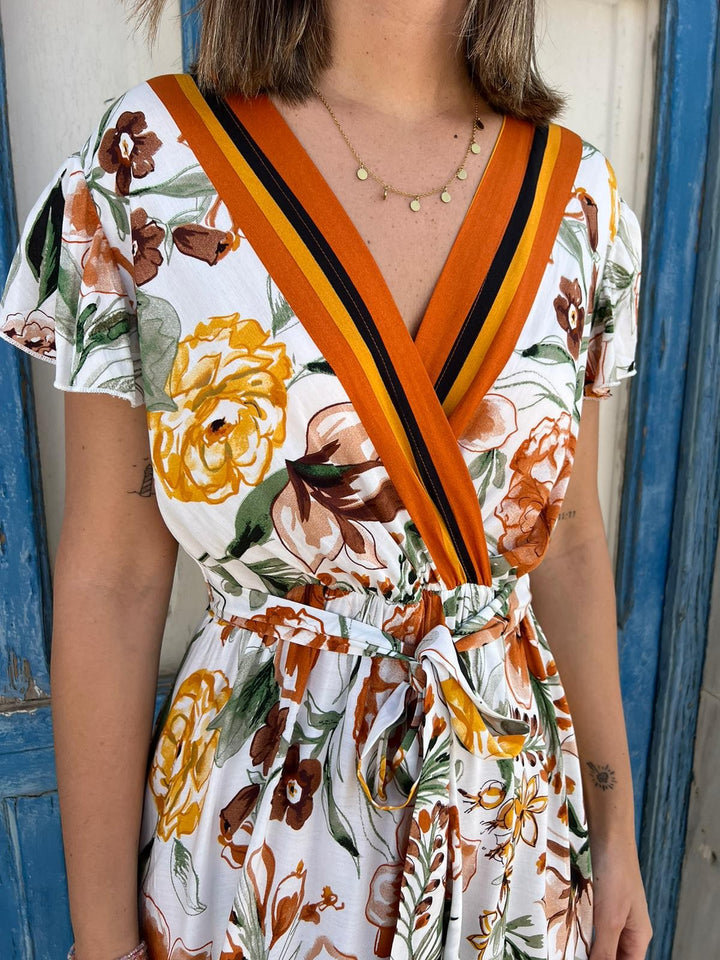 Vestido Pilar naranja