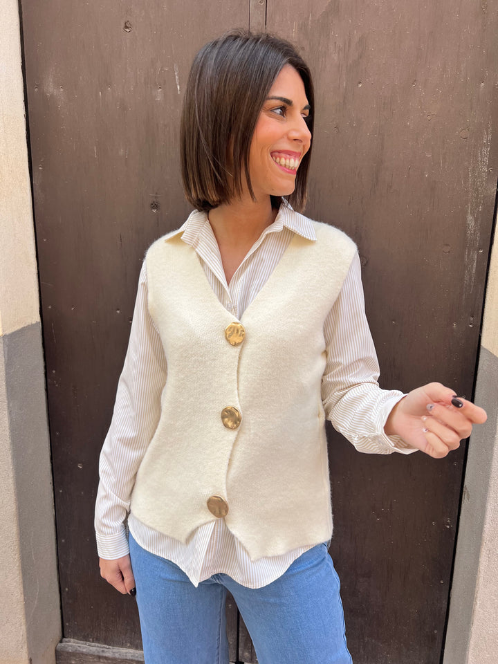 Chaleco Ruth beige