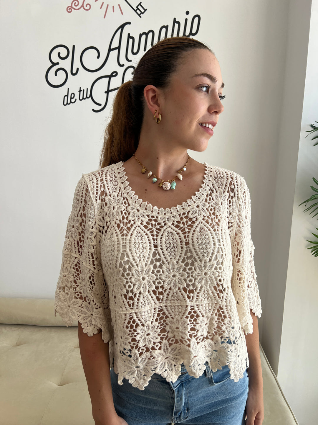 Top Aroa beige