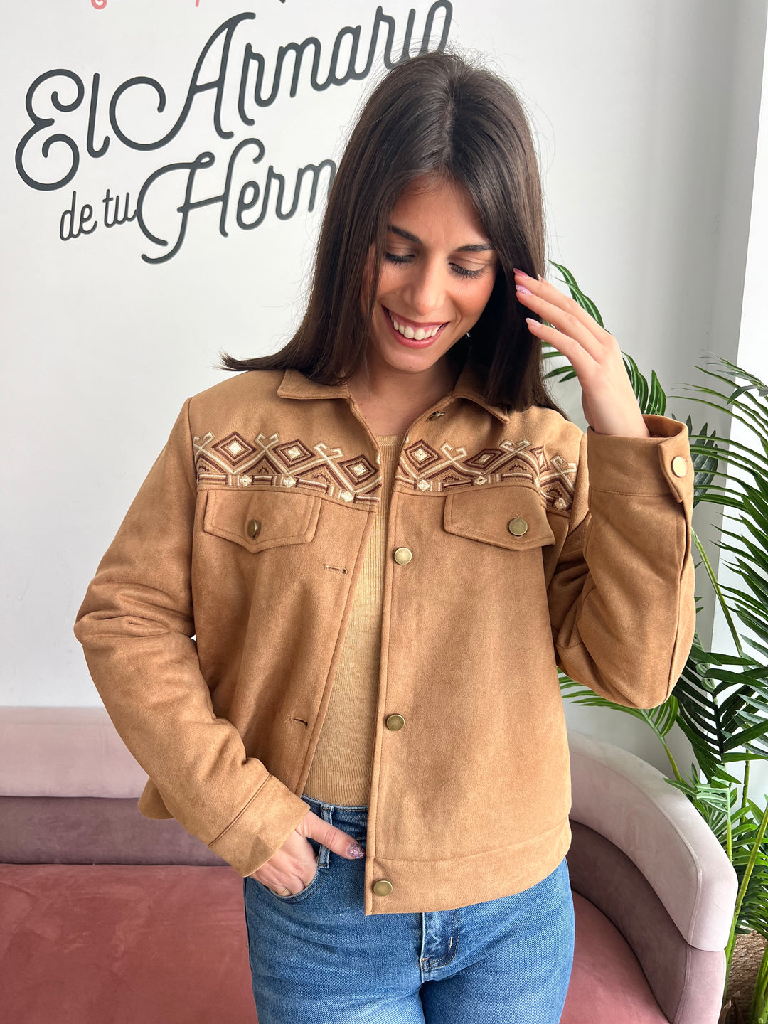 Chaqueta Lara camel