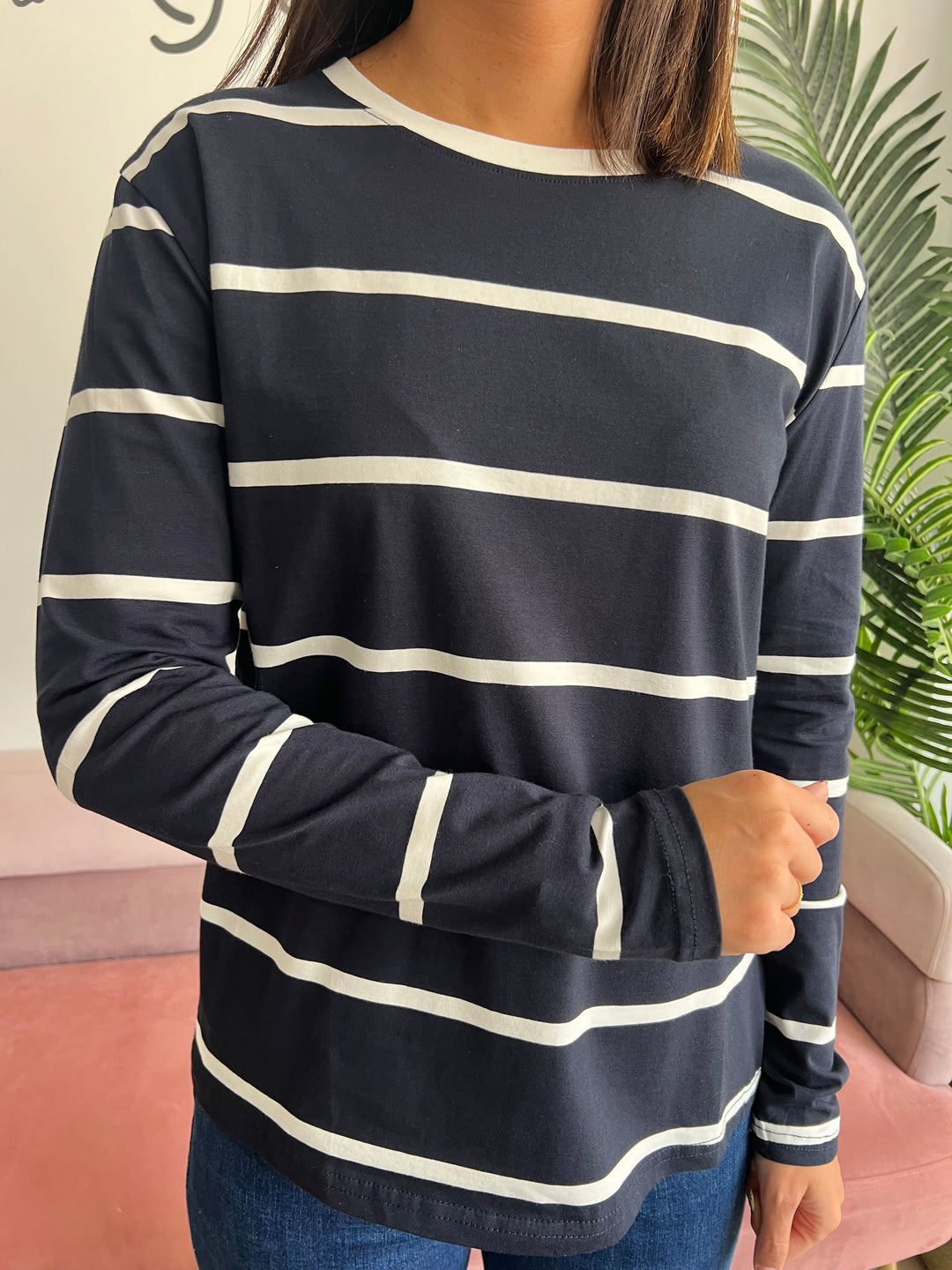 Camiseta Rayas azul marino