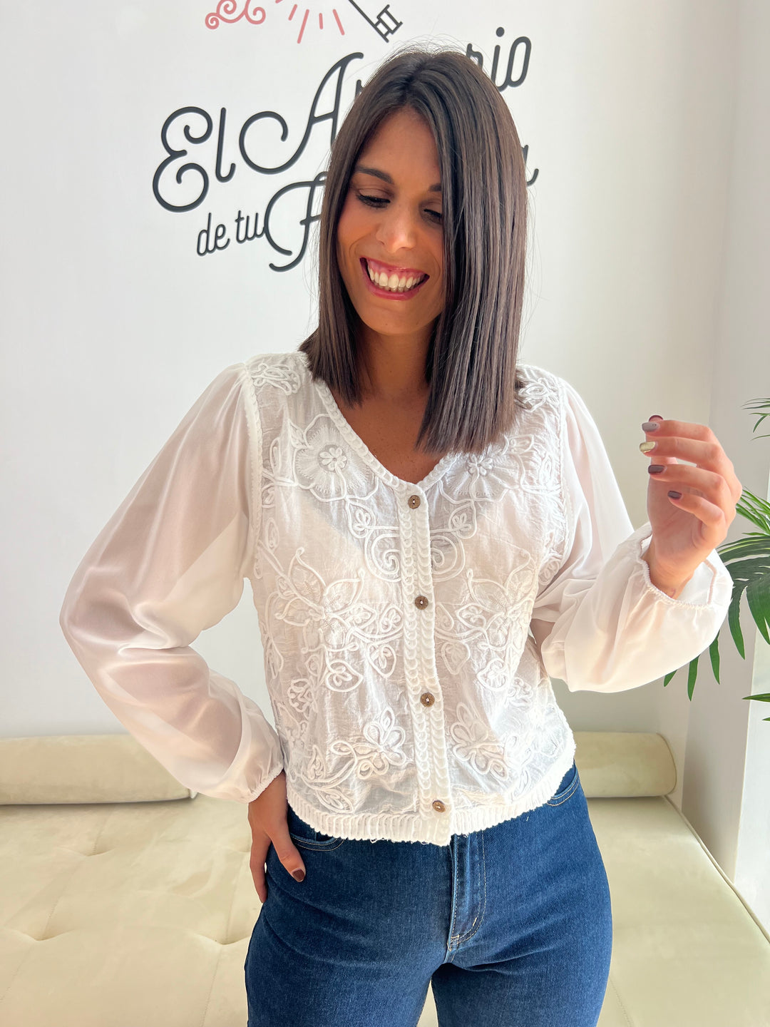 Chaqueta Aurora blanco