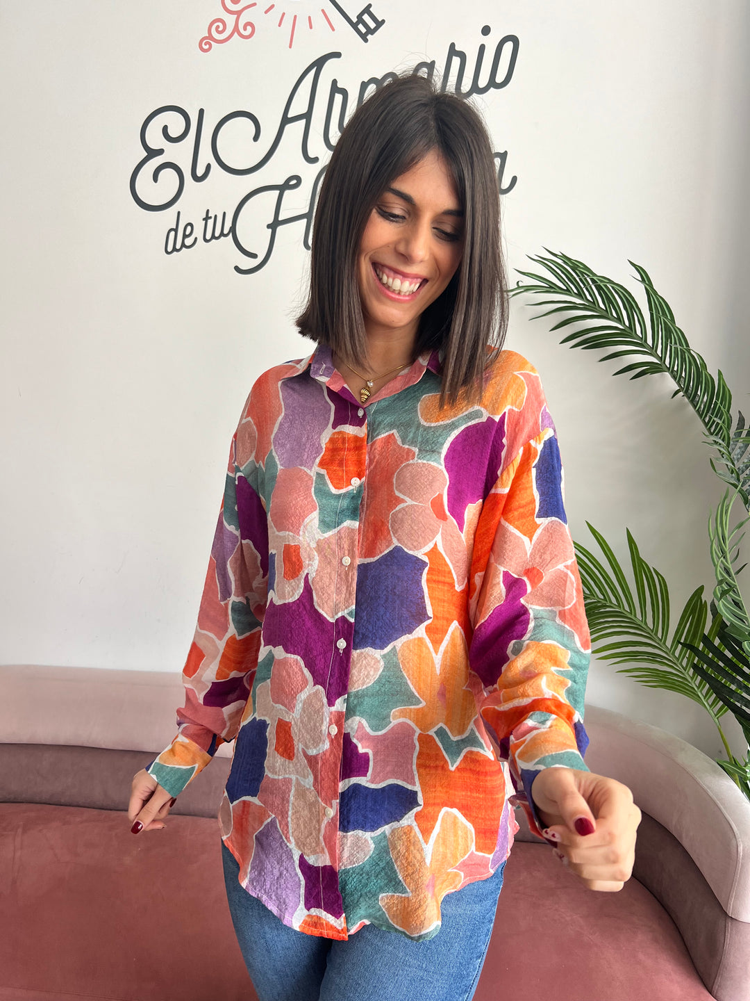 Camisa Nuria naranja