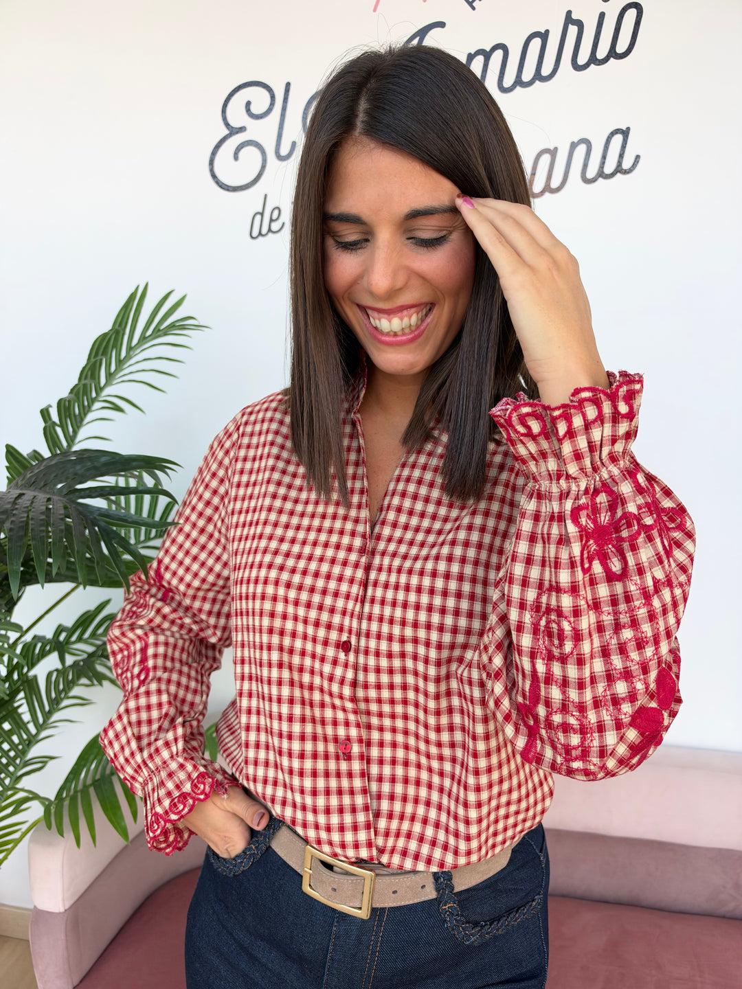 Camisa Melina rojo
