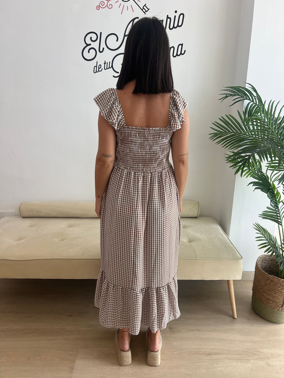 Vestido Yanira marrón