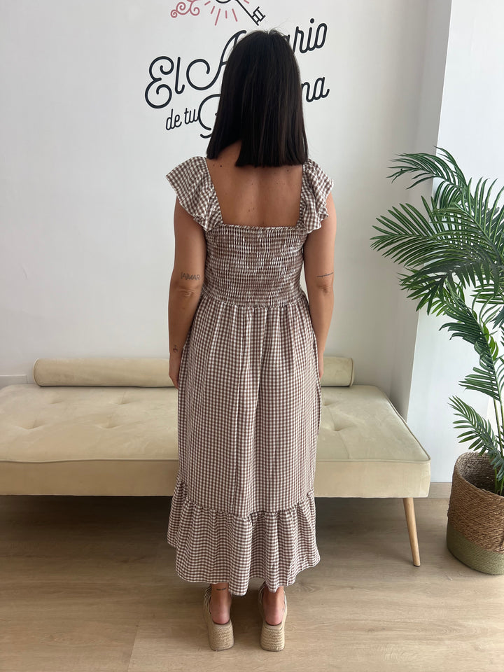 Vestido Yanira marrón
