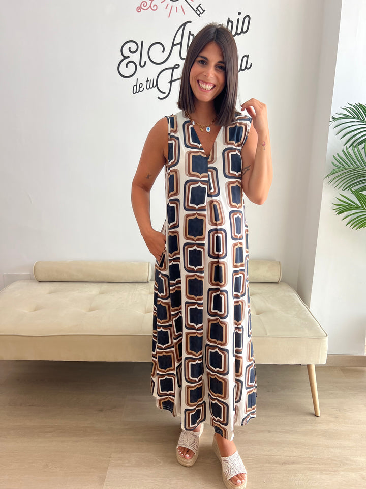 Vestido Carlota azul marino