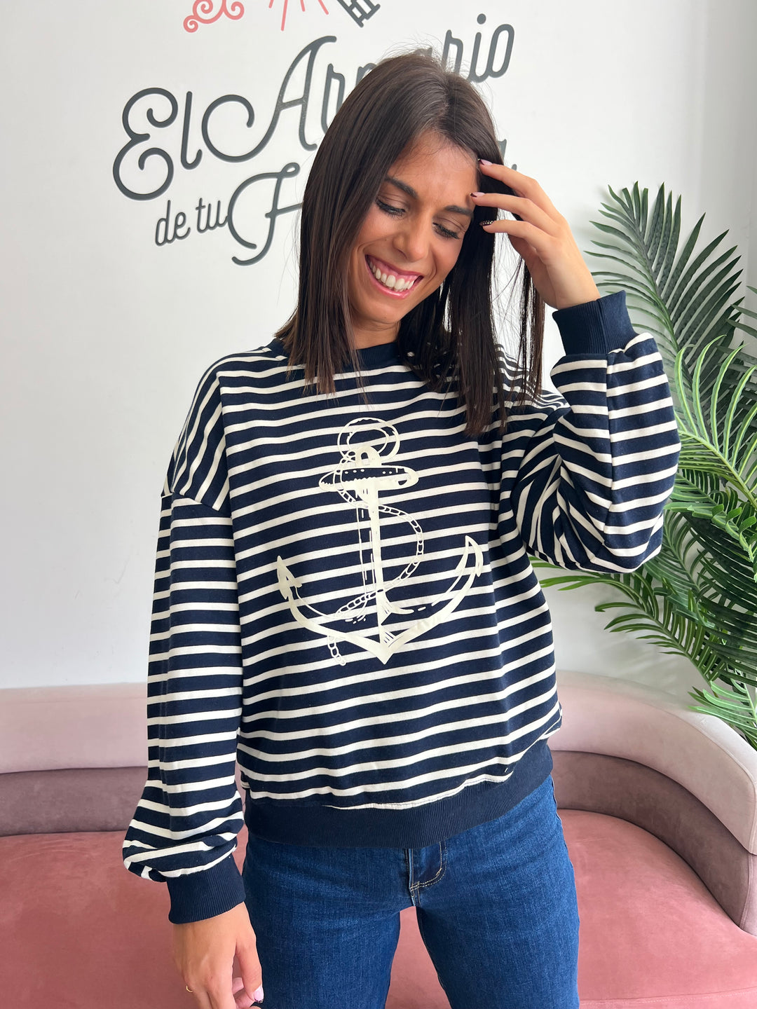 Sudadera Navy azul marino
