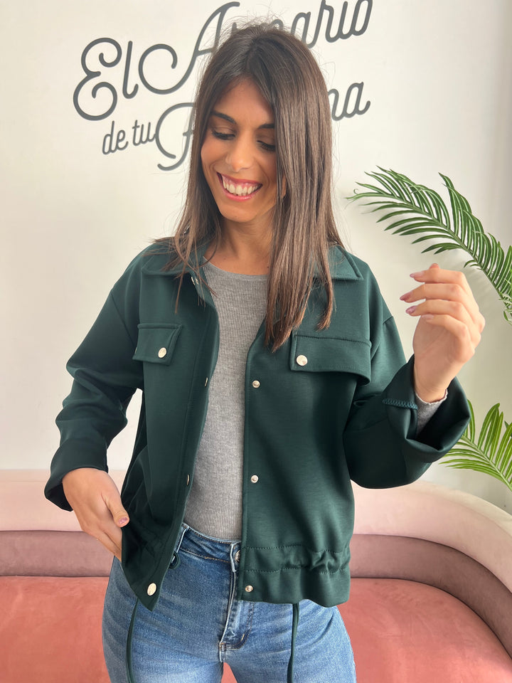 Chaqueta Carlín verde oscuro