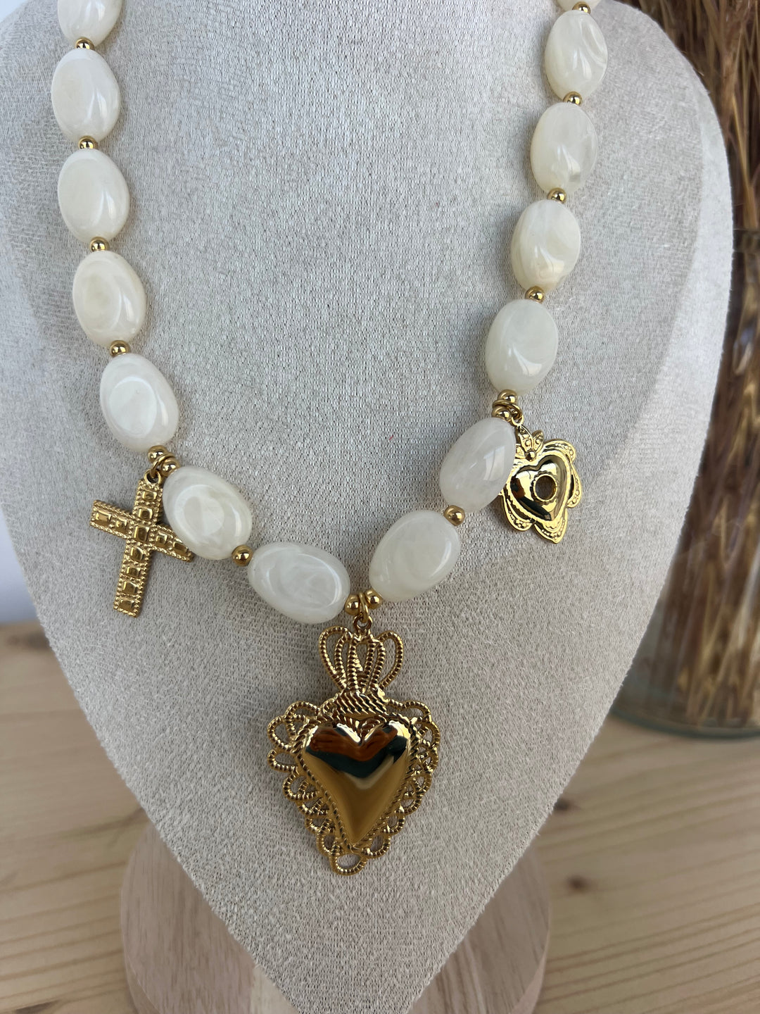 Collar Frida blanco (acero)