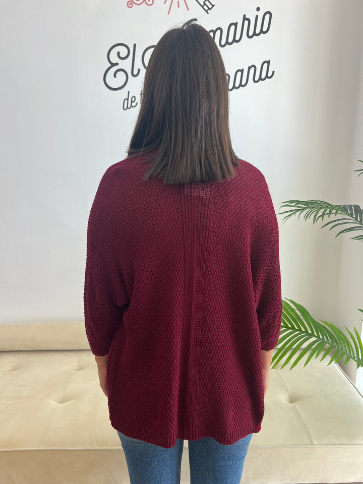 Chaqueta María burdeos