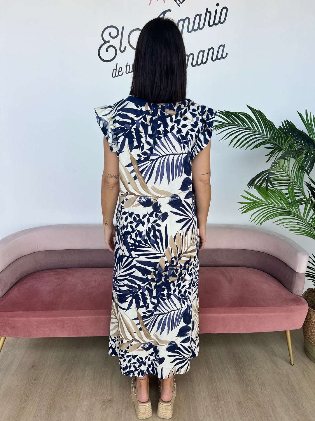 Vestido Marga azul marino