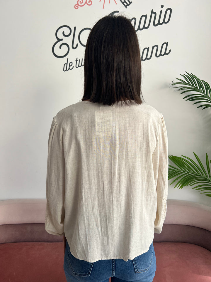 Camisa Lety beige