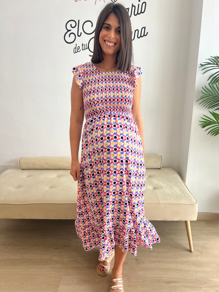 Vestido Malena fucsia