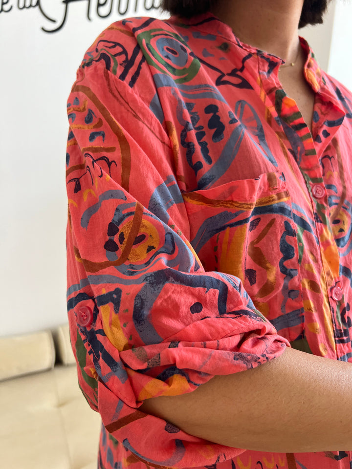 Vestido Piscis coral