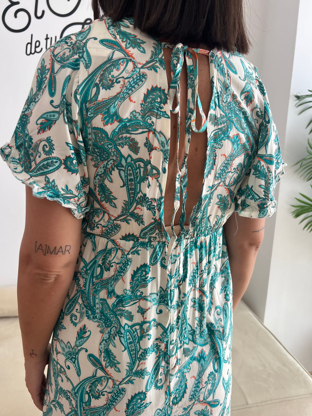 Vestido Marisa aguamarina