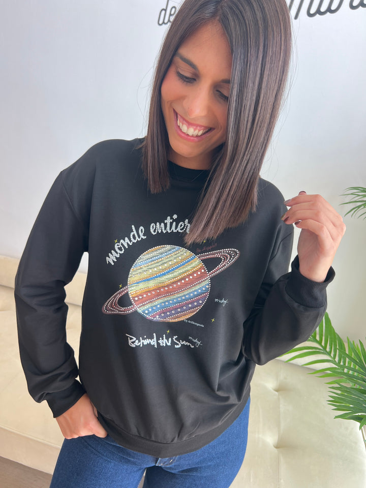 Sudadera Planeta negro