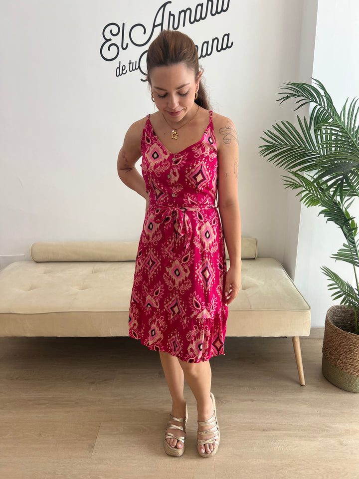 Vestido Victoria fucsia