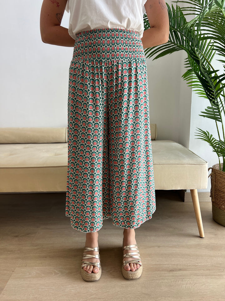 Pantalon Sheila Rosa y verde