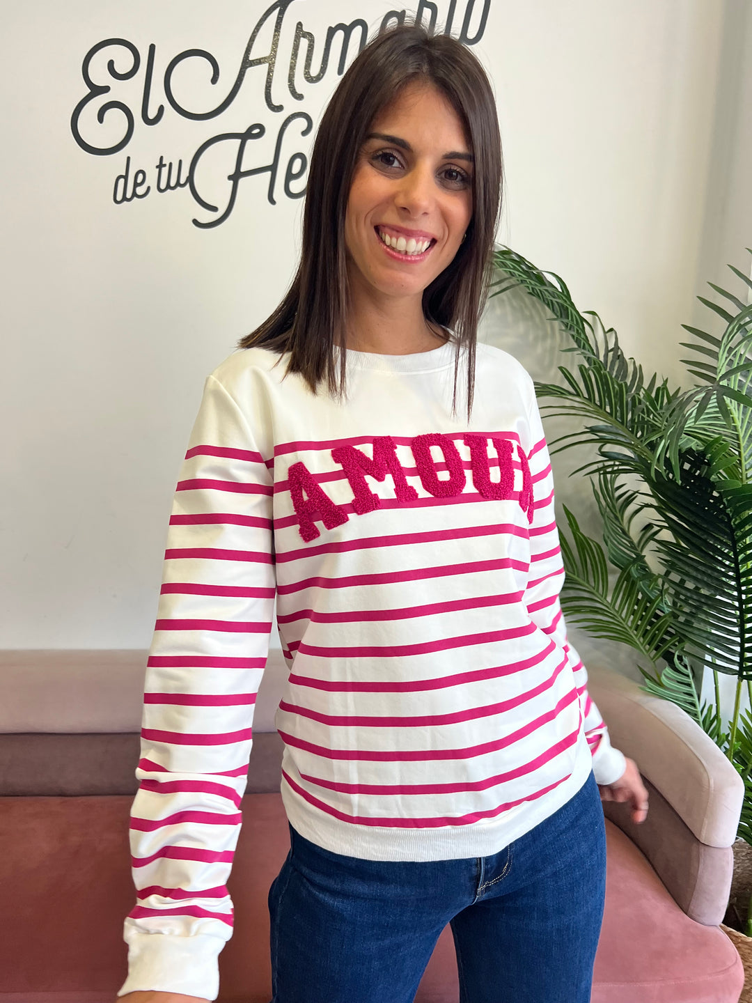 Sudadera Adela fucsia