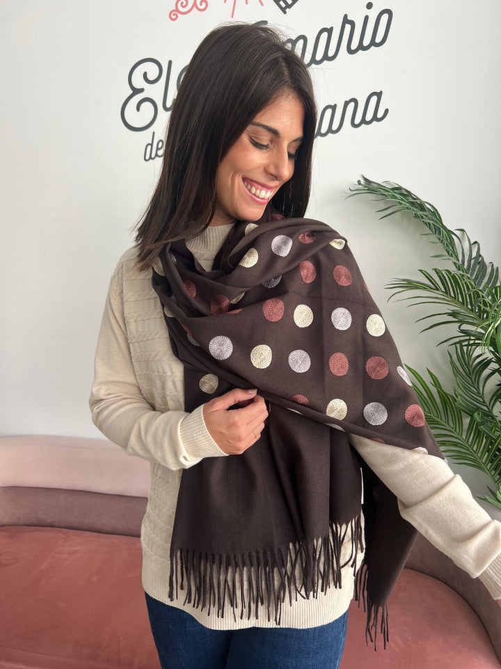 Bufanda Maica marrón