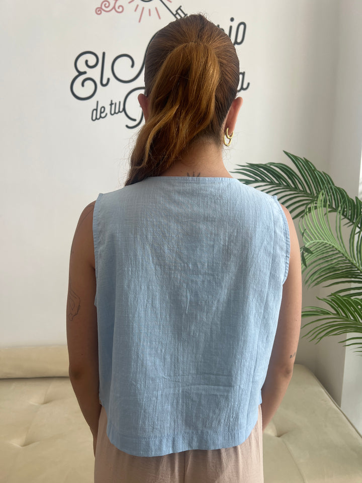 Chaleco Angy azul