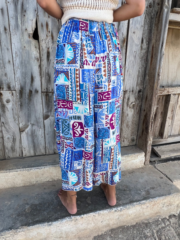 Pantalón Étnico azul