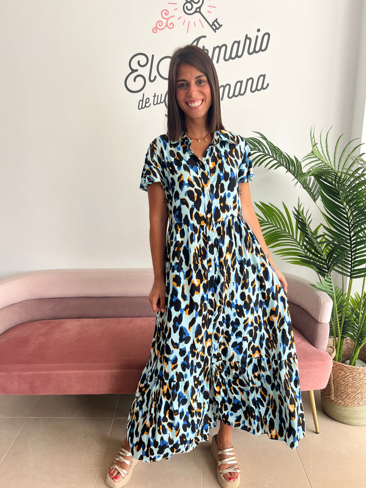 Vestido Carol azul