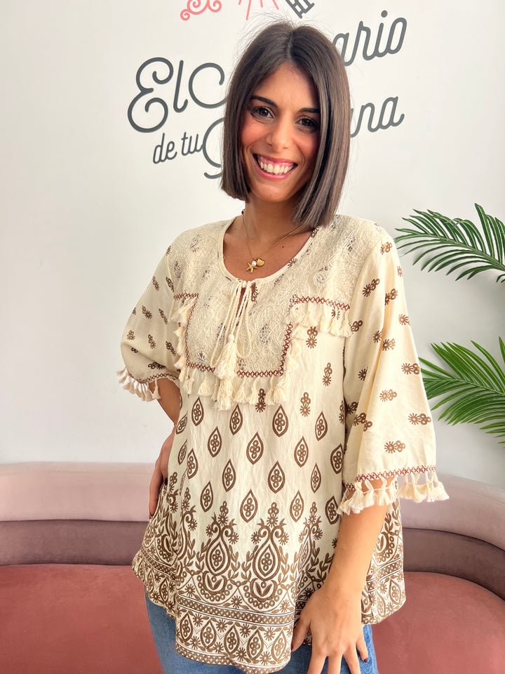 Blusa Sheila marrón