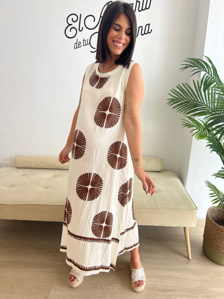 Vestido Mireia marrón