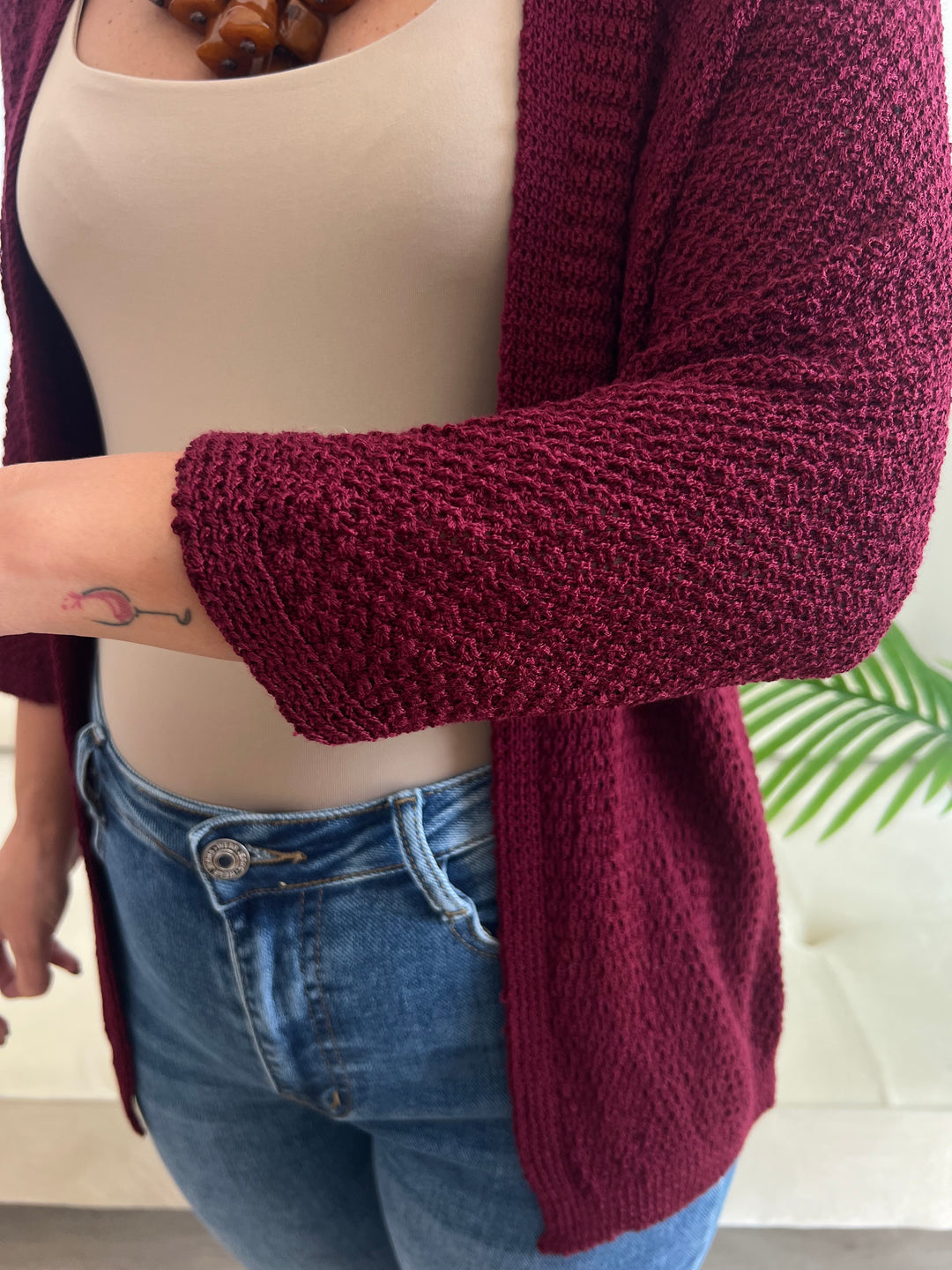 Chaqueta María burdeos