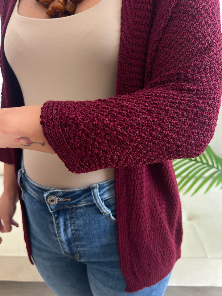 Chaqueta María burdeos