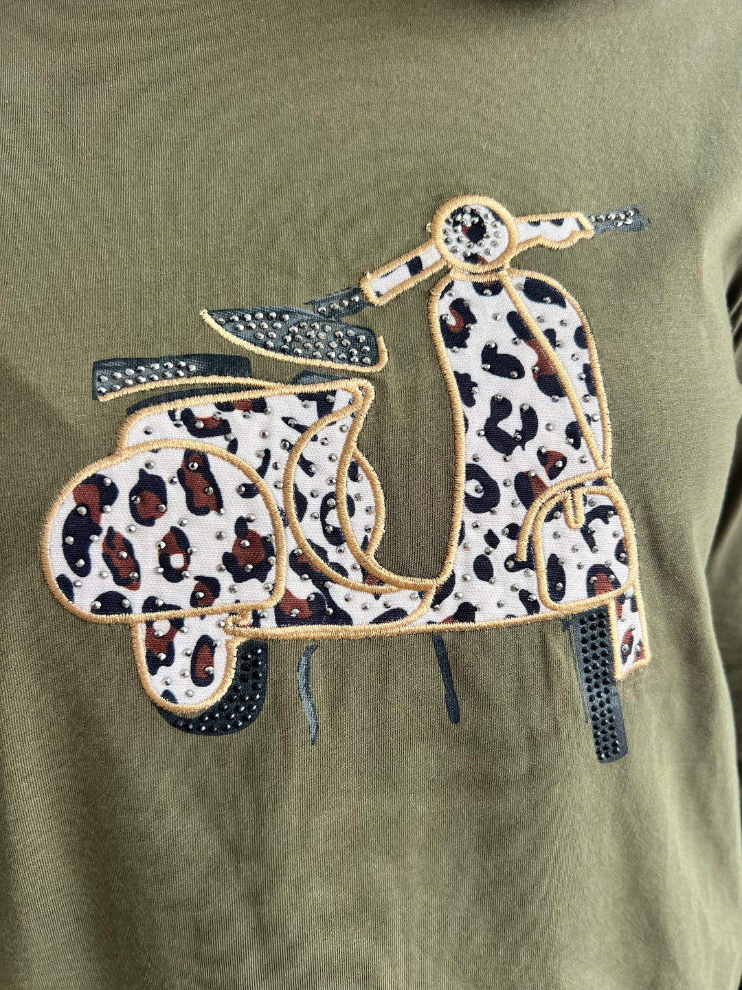 Camiseta Vespa verde militar