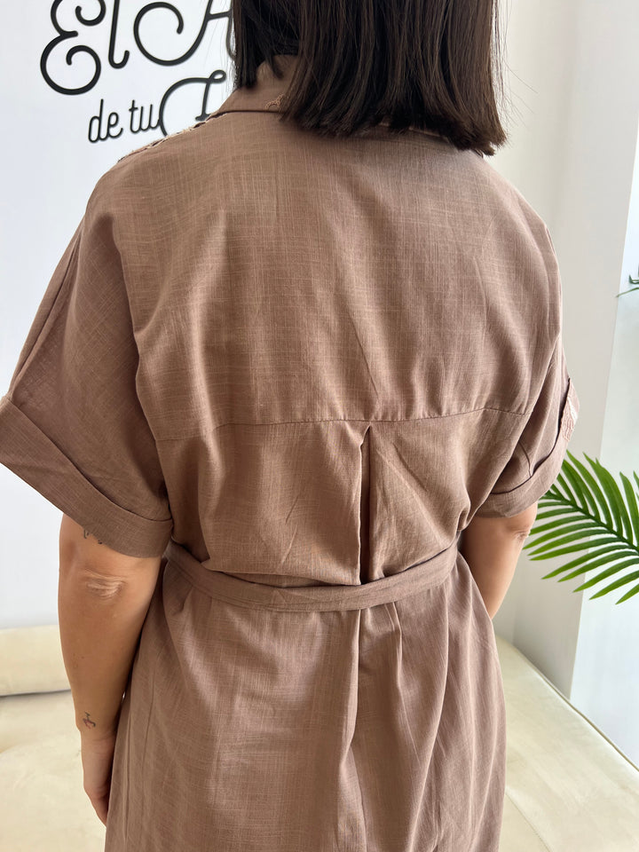 Vestido Claudia marrón